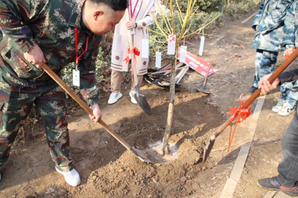 植树节|管理学院|手植一抹绿，心栽一片林