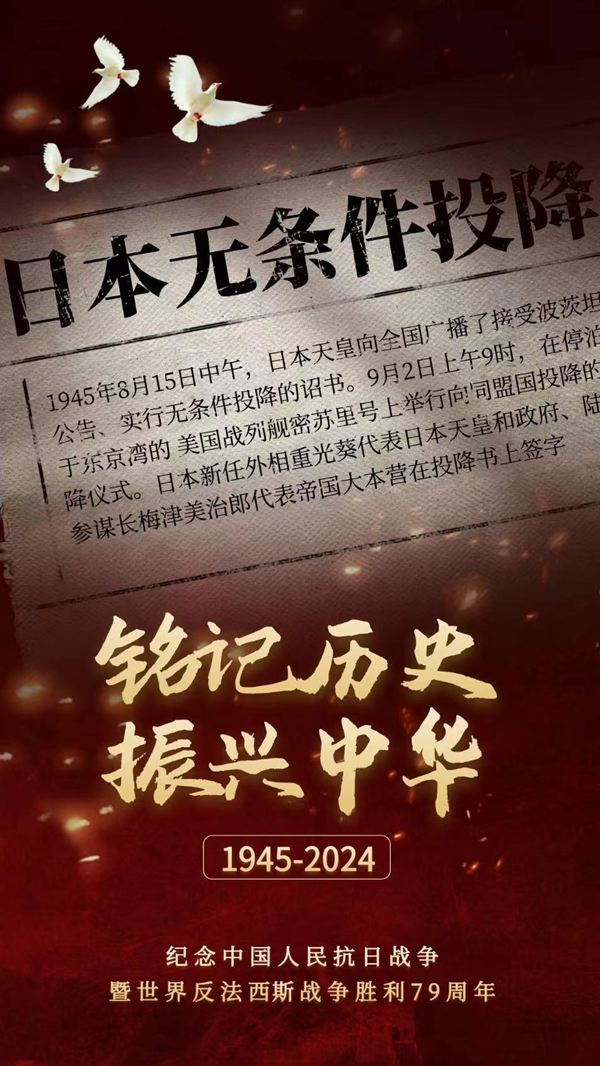 抗战胜利79周年|xhjc1188新黄金城|管理学院|铭记历史，携手新生共筑未来